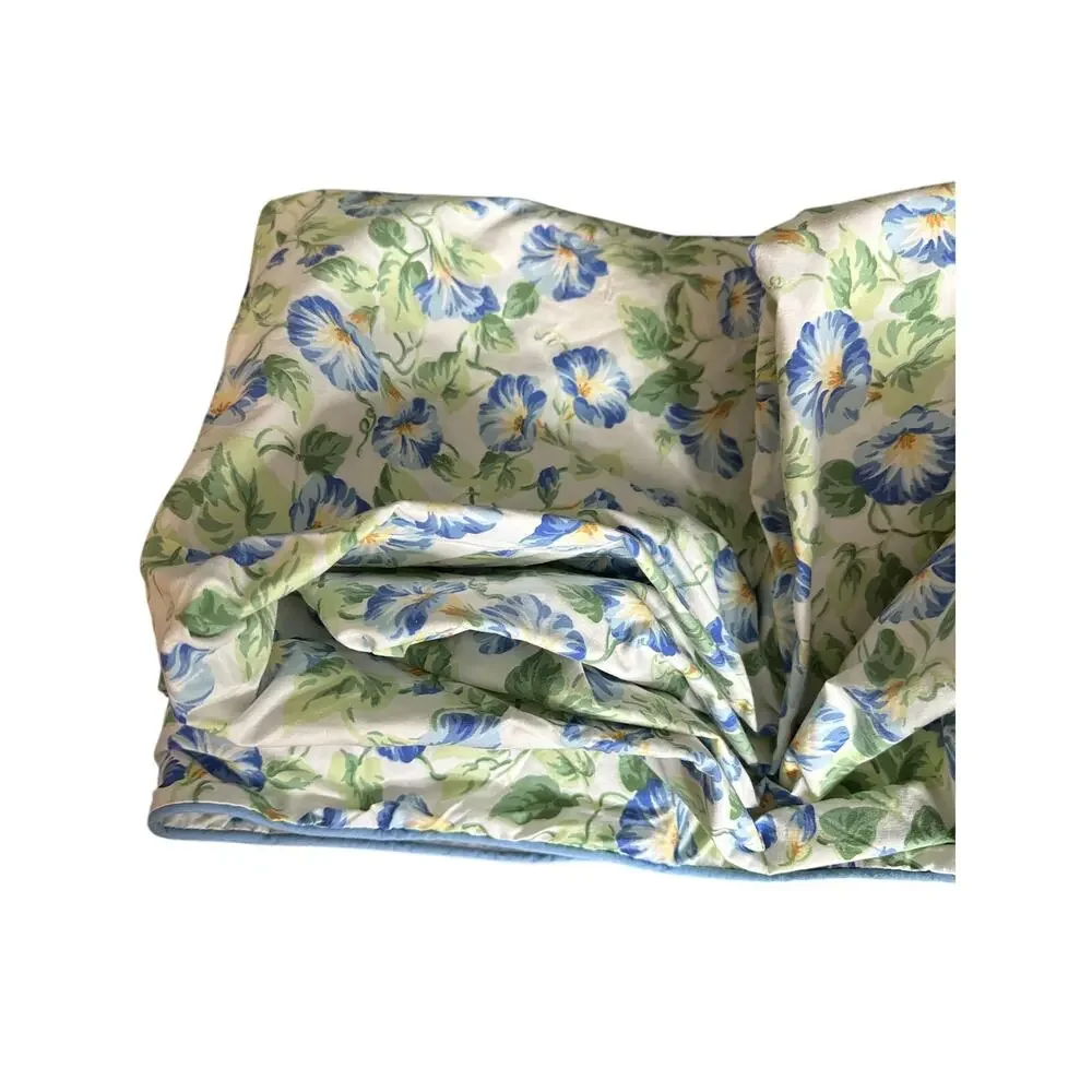 Vintage Lands End Coming Home Morning Glory Floral Garden Duvet Set Queen USA